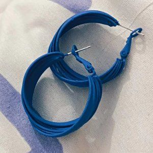 Ladies blue earrings